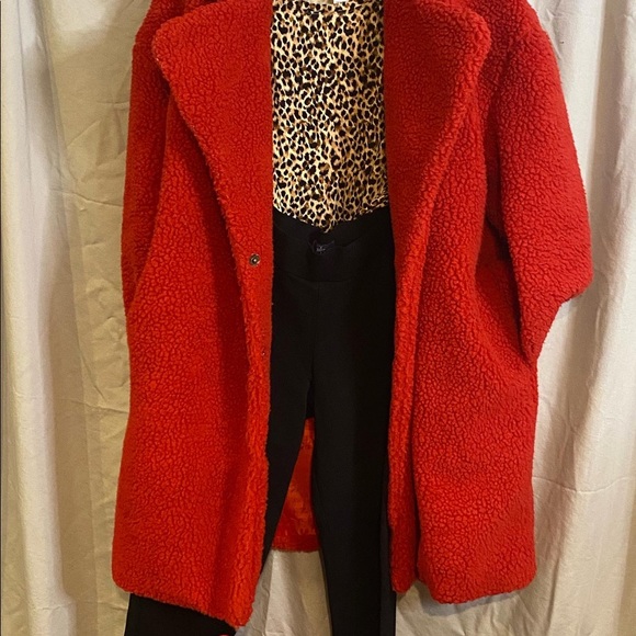 Red Teddy Bear Jacket Oak and Ivy size M - Picture 6 of 6